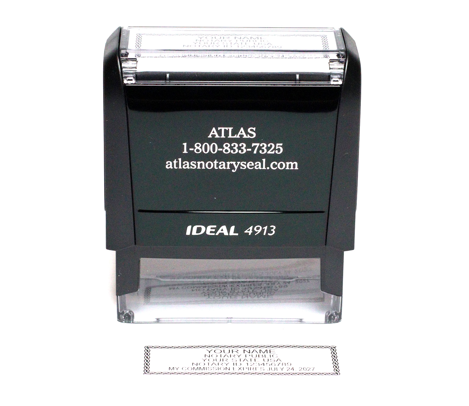 A5 - Rectangular Self-Inking Rubber Stamp Seal - Alabama