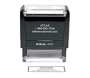 AL-NOT-1 - A5 - Rectangular Self-Inking Rubber Stamp Seal - Alabama