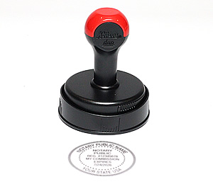 AK-NOT-A6 - A6 - Round Knob-Handled Rubber Stamp Seal (requires stamp pad) - Alaska 
