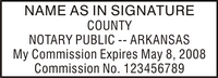 AR-NOT-1 - Arkansas Notary Stamp