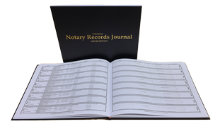 Professional Notary Records Journal Ledger Edition (California Style)<br><b style="color:#f00;">Soft Cover</b>