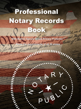 NRB-SS - Professional Notary Records Book&trade;<br><b style="color:#f00;">Soft Cover</b>