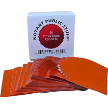 RED-SEAL - Notary Public Stuff® Red Seals, Box of 50